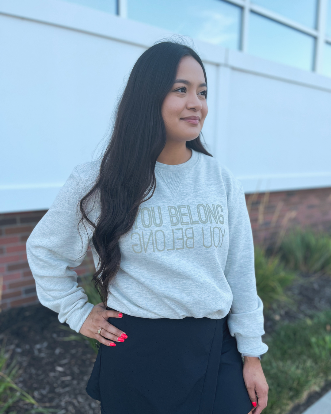 You Belong Crew Neck Sweatshirt