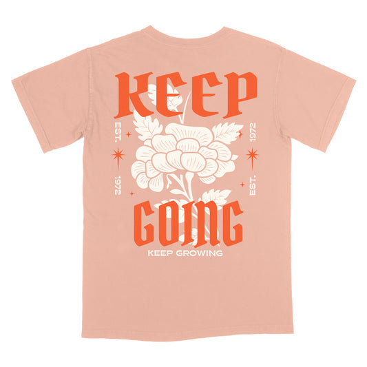 Keep Going T-Shirt - Peach